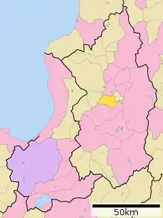 奈井江町位置図