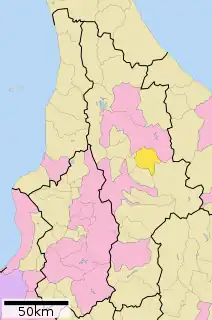 愛別町位置図