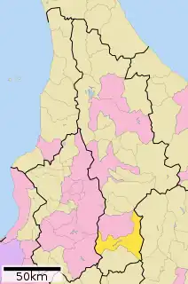 南富良野町位置図