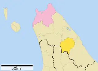 中頓別町位置図