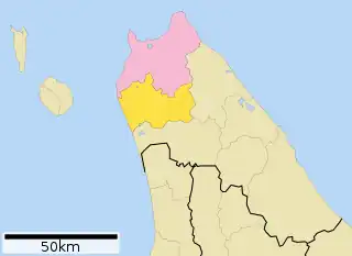 豊富町位置図
