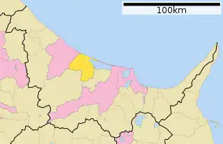 湧別町位置図