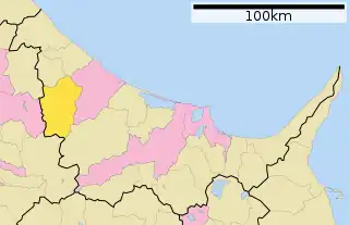 滝上町位置図