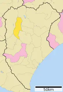 鹿追町位置図