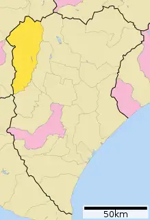 新得町位置図