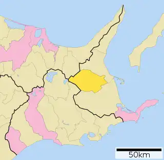 中標津町位置図