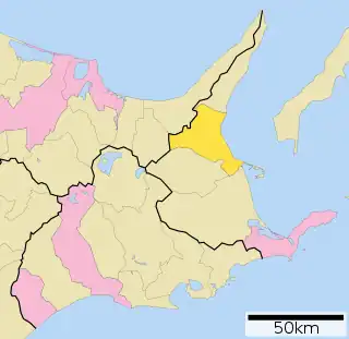 標津町位置図