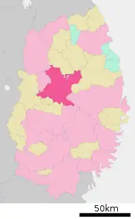 盛岡市位置図