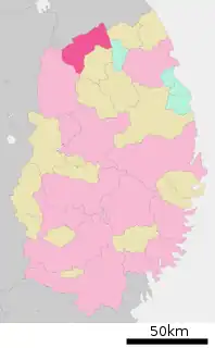 二戸市位置図