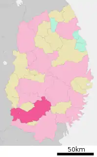 奥州市位置図