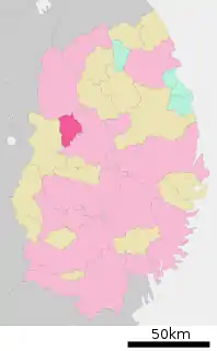 滝沢市位置図
