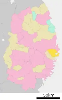山田町位置図