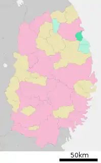 野田村位置図