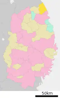 洋野町位置図
