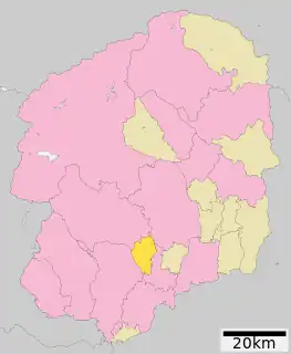 壬生町位置図