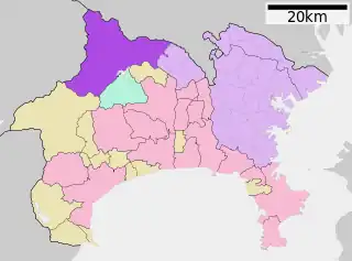 緑区 (相模原市)位置図