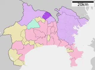 中央区 (相模原市)位置図