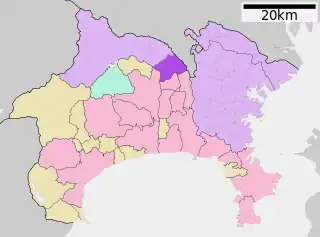 南区 (相模原市)位置図
