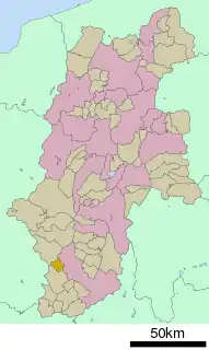 清内路村位置図