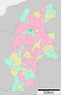 麻績村位置図