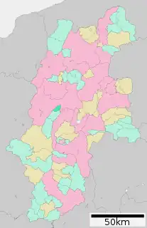 山形村位置図