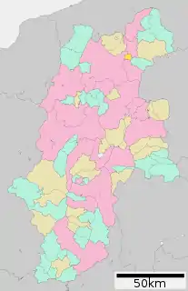 小布施町位置図