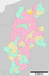飯綱町位置図
