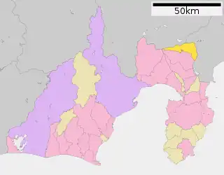 小山町位置図