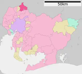 犬山市位置図