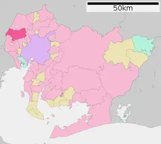 稲沢市位置図
