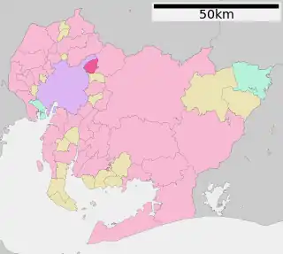 尾張旭市位置図