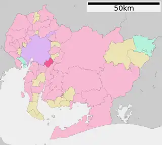 豊明市位置図