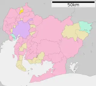 大口町位置図