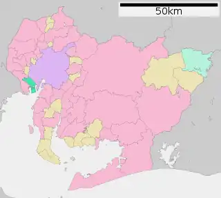 飛島村位置図