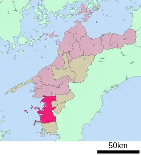 宇和島市位置図