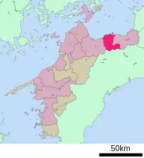 新居浜市位置図