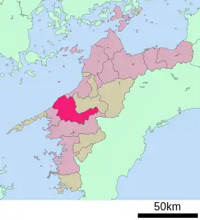 大洲市位置図