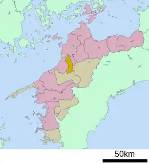 砥部町位置図