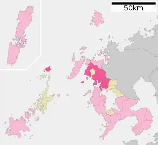 佐世保市位置図