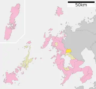 波佐見町位置図