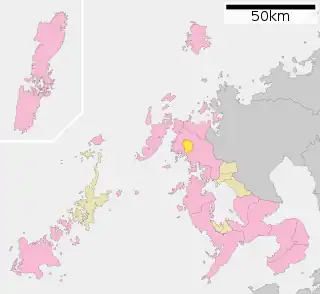 佐々町位置図