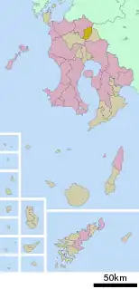 菱刈町位置図