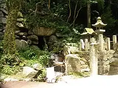 水門遺構の水口