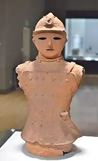 （日本の考古資料 古墳時代）埴輪武装男子像 埼玉県出土 古墳時代 重要文化財