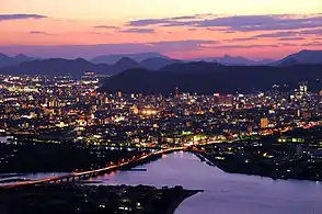 夕夜景（獅子ノ霊厳）