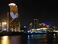 夜の厦門国際郵輪中心