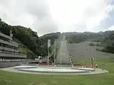 ジャンプ台全景（2013年8月）