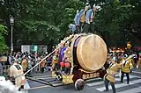 くらやみ祭の大太鼓渡御（2013年5月撮影）