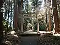 大山田神社　鳥居２　長い石段を登り切った場所