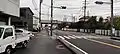 大庭塚（平塚市）70m標識（JR平塚駅方面から東海道新幹線高架手前）